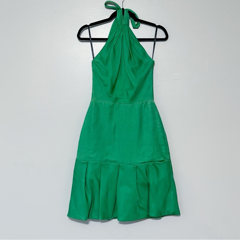Vintage Monique Lhuiier Silk Halter Dress Resort 2006‎ Sample